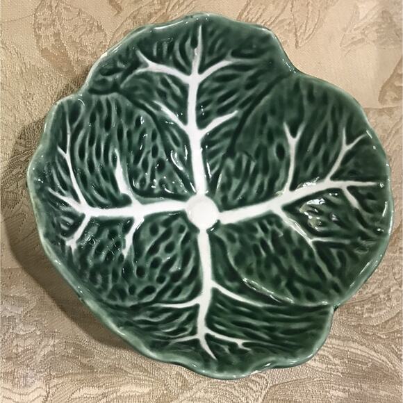 2 MAXCERA EMBOSSED GREEN CABBAGE BOWLS SPRING COLLECTION FARMHOUSE COTTAGECORE - Picture 5 of 11